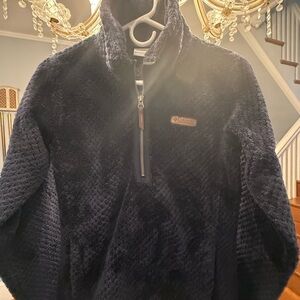 Cozy Navy Blue Fleece Pullover